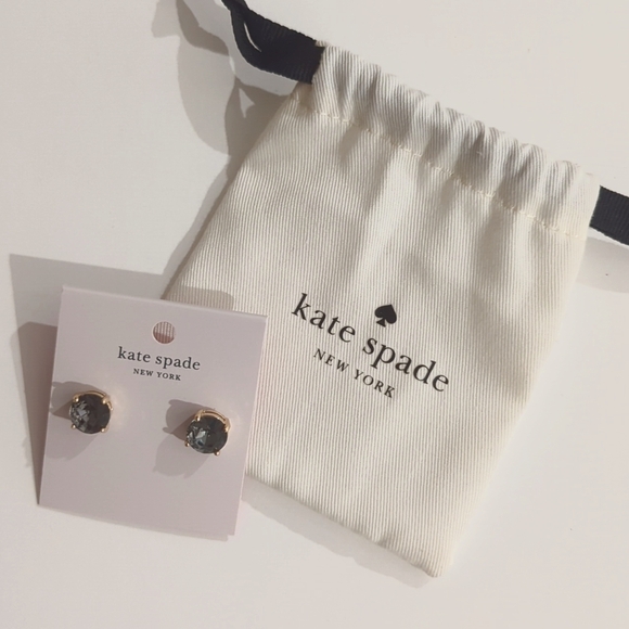 Kate spade black diamond earrings - Picture 1 of 3